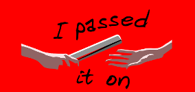 I passed it on baton shirt