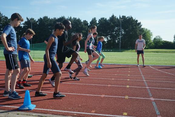 Young Athlete Running